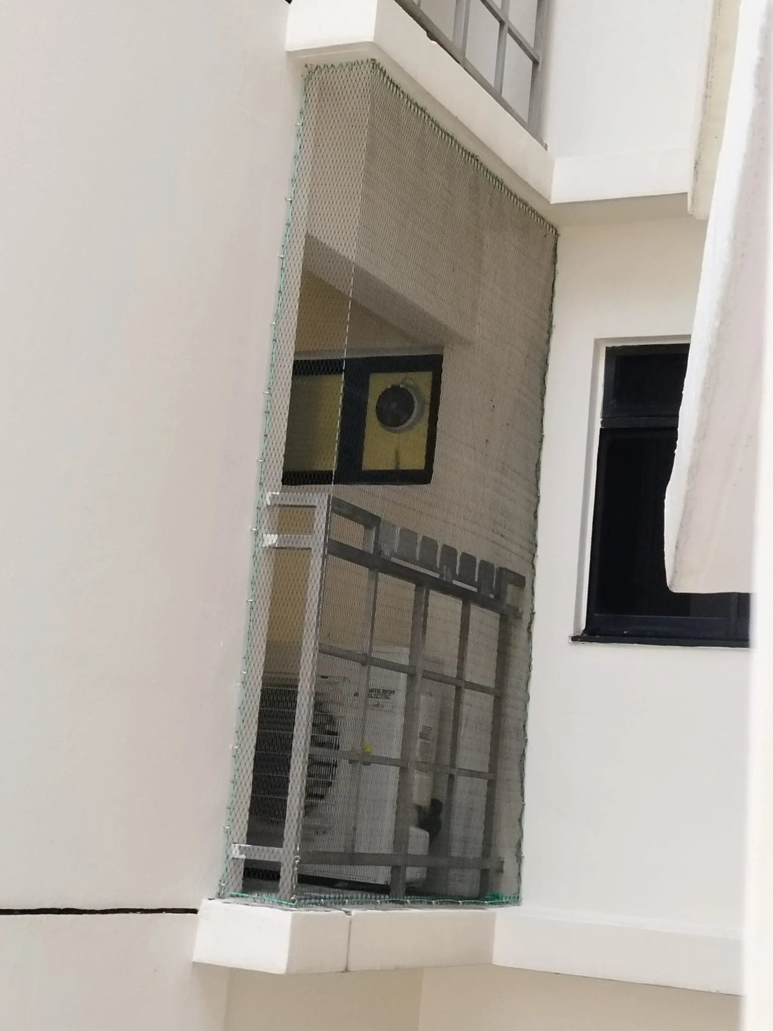 Completed ledge netting installation Singapore