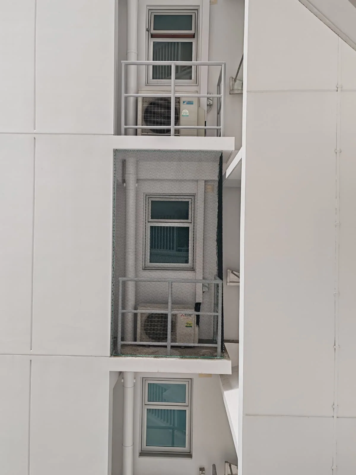 Aircon bird netting completed job Singapore