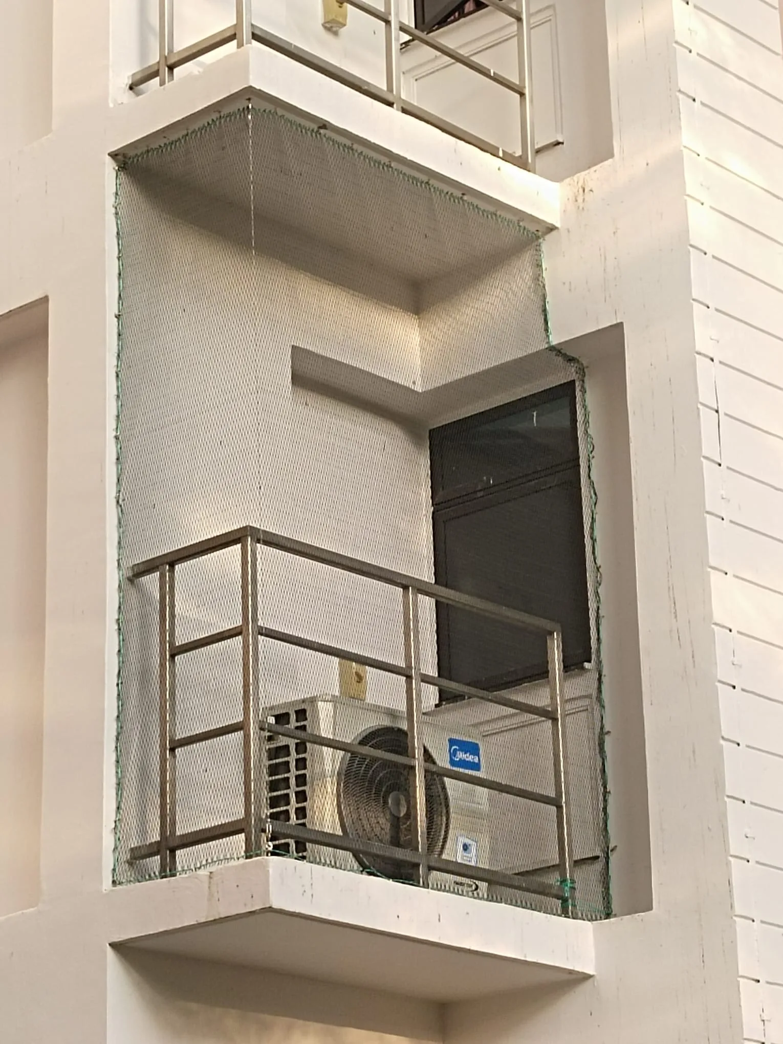 Ledge netting installation completed Singapore HDB